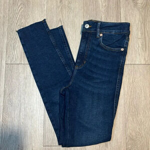 We the free | free people skinny raw hem jeans size 28